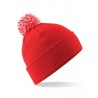Kids' winter hat mod. B450B:Bright Red, 100% acrylic, Off-white, One Size